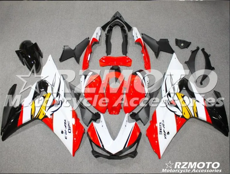 white black red 4 подарки ABS литья под давлением моторные Обтекатели подходят для YAMAHA R3 R25- 15-19 капот кузова набор Белый Черный Красный холодный - Цвет: white black red