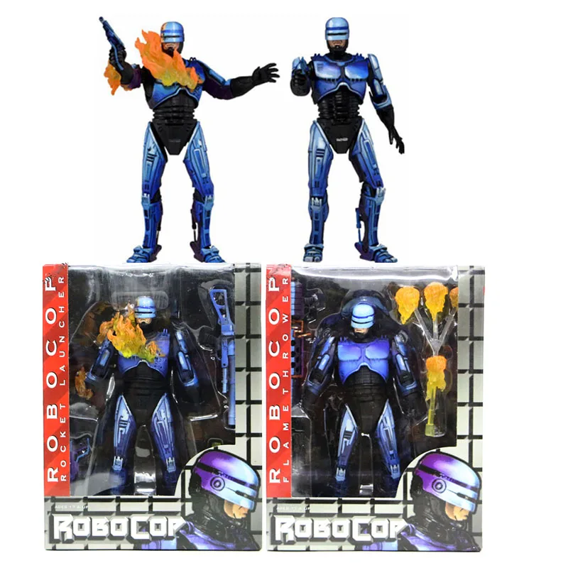 Robocop Figure NECA Terminator VS Series 2 Battle Damaged Flamethrowe Action Collectible Model Toy | Игрушки и хобби