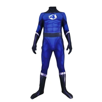 

Fantastic 4 Costumes Invisible Woman Sue Storm Superhero Fantastic Four Costume Lycra Spandex Zentai Bodysuit for adult kid