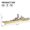 Piececool 3D Metal Puzzle -Russian Battlecruiser Pyotr DIY  Jigsaw Toy Model Building Kits Christmas Gifts for Adults 3
