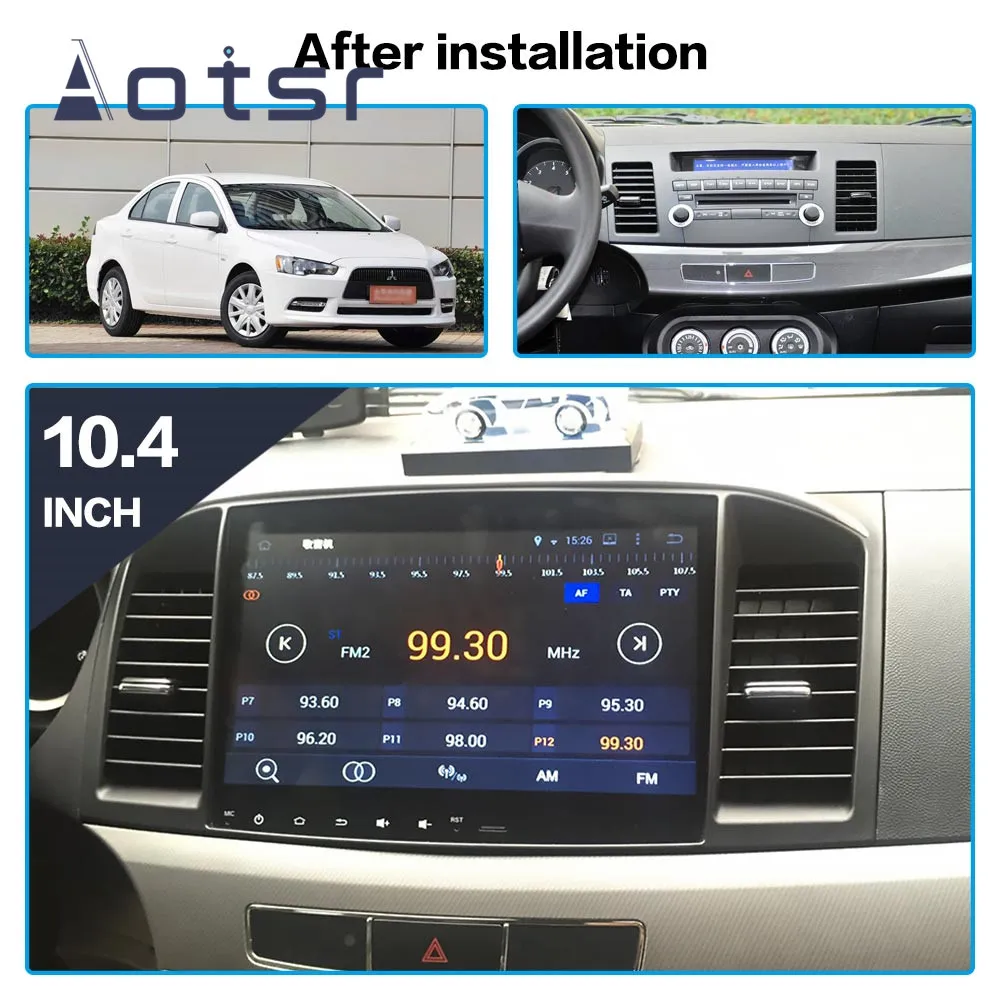 Android 9,0 дюйм/сек, GPS навигация автомобильное радио плеер для Mitsubishi Lancer EVO Galant Fortis 2007- мультимедийный плеер головное устройство