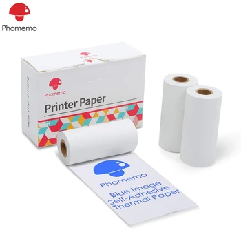 

Phomemo Original Blue Image Sticker Paper for Phomemo-M02/M02S Bluetooth Pocket Photo Mobile Printer 53mm x 3m 3 Rolls