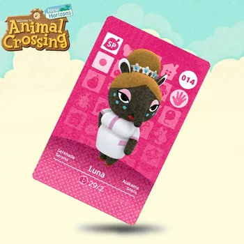

014 Luna Animal Crossing Card Amiibo Cards Work for Switch NS 3DS Games