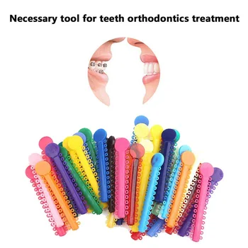 

10pcs Dental Orthodontic Ligature Ties Elastic Rubber Bands Tools Elasticity For Teeth Orthodontic Braces Oral Supplies