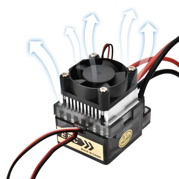 

320A Brushed Electric Speed Controller RC Accessory Waterproof High Frequency Drive System ESC With Fan For RC Model​​ Car Boat
