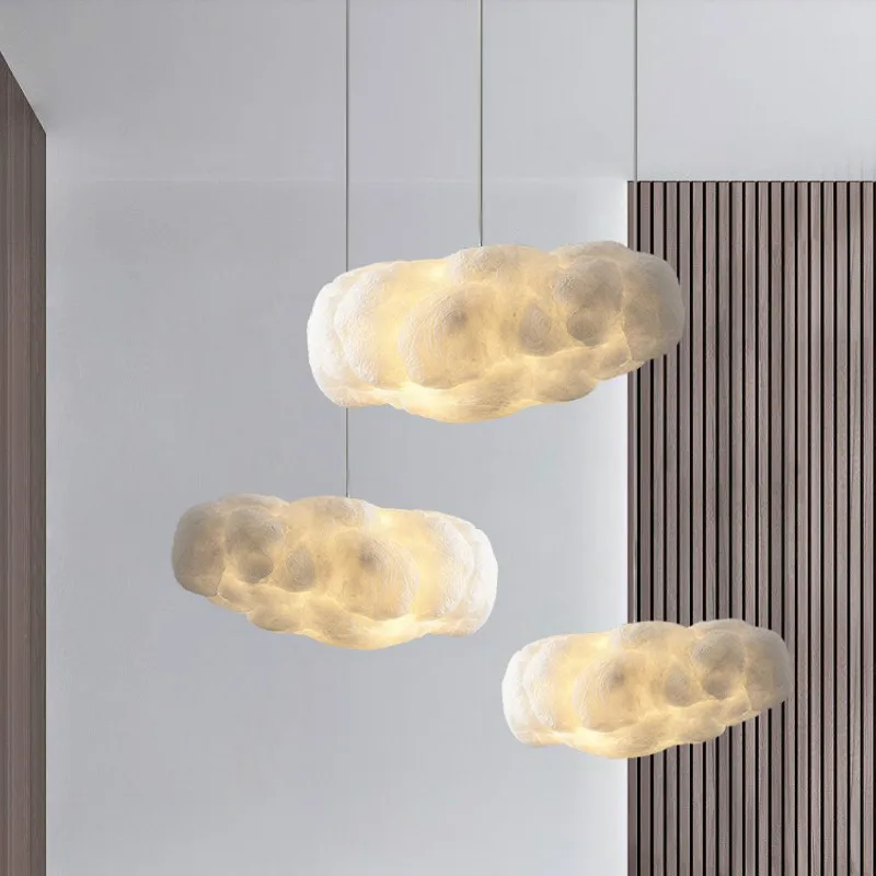 

Creative Floating Clouds E27 Chandeliers Living Room Bedroom Study Room Lamp KTV Bar Restaurant Art Ceilinglights