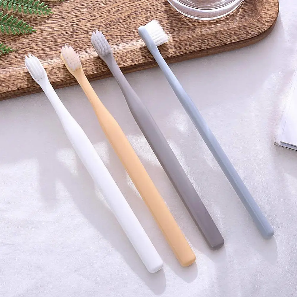 Soft Bristle Toothbrush Multi-Color Small Head Toothbrush Oral Nursing Care Tool for Family Use 4 PCS