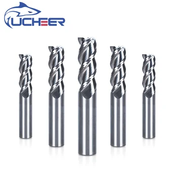 

UCHEER 1PC 3 Flutes 1-20mm Solid Carbide End Mill for AL cutting CNC Milling Cutter Tungsten steel router bits CNC machine