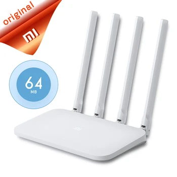 

Original Xiaomi Mi WIFI Router 4C Roteador APP Control 64 RAM 802.11 b/g/n 2.4G 300Mbps 4 Antennas Wireless Routers Repeater