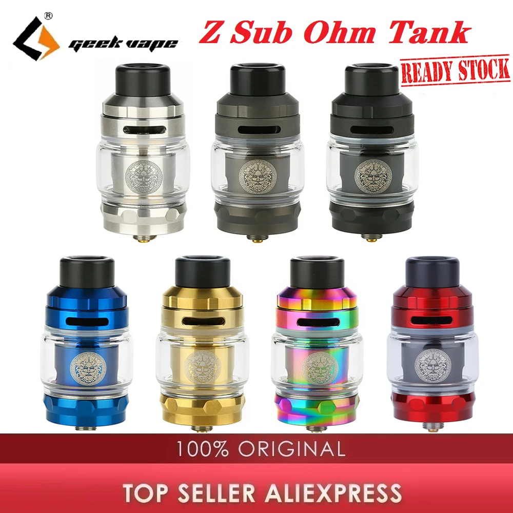 Атомайзер Geekvape Zeus Sub Ohm атомайзер 5 мл с катушкой Mesh Z2 сопротивление 0 2 Ом/катушка Z1