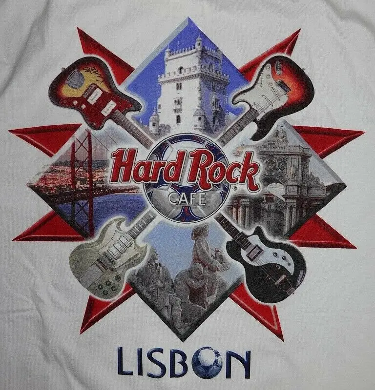 Hard Rock Cafe Lisboa Esclusiva City Sizem T Shirt Portogallo