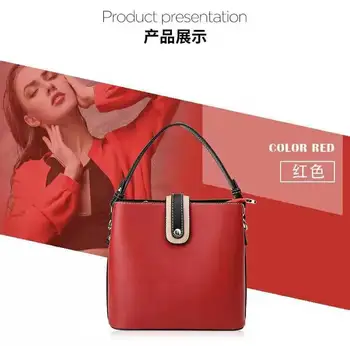 

Popular Women good touch Leather Handbag / Shoulder / Crossbody Bag Fashion Lightweight Large Capacity Pure Color Bag 2020 New