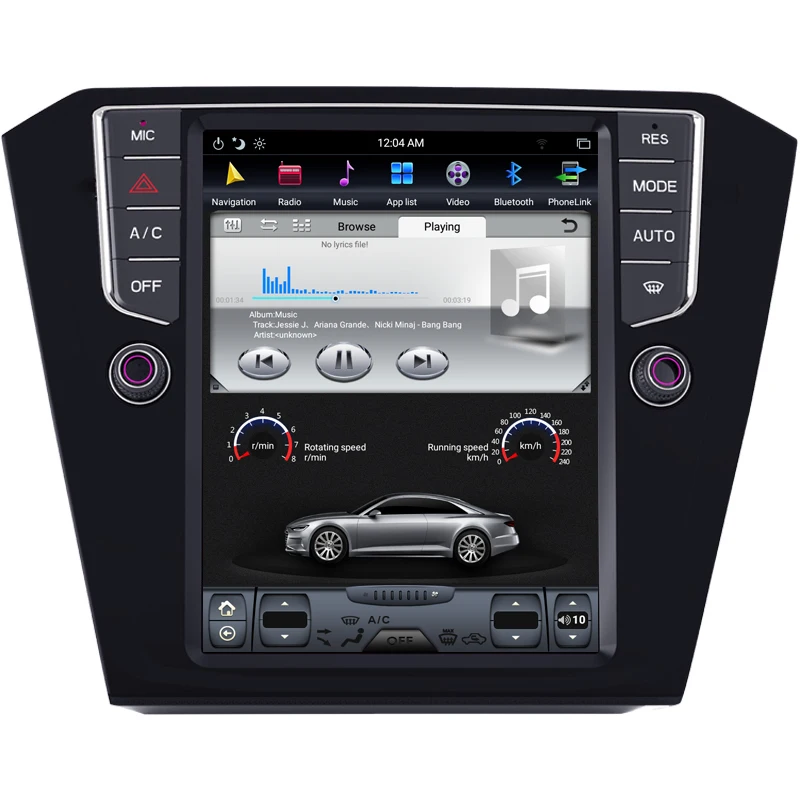 Sale NAVITOPIA 10.4inch Vertical Screen Tesla Android 7.1 Car GPS Navigation for VW Magotan 2017 Car DVD Multimedia Player 4