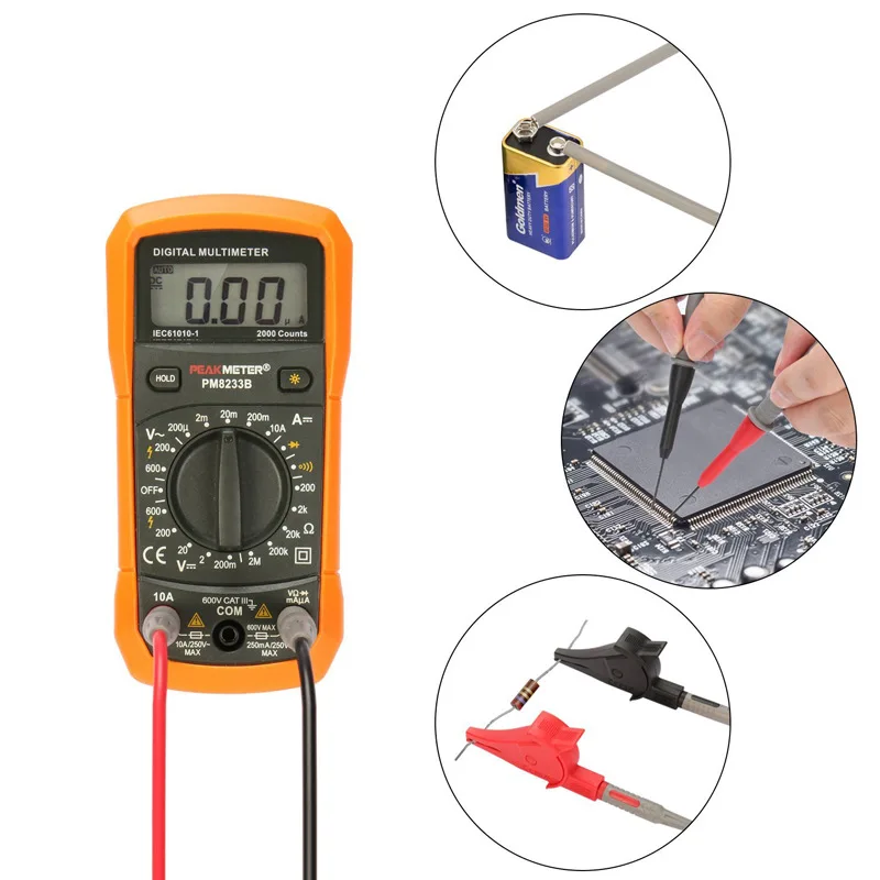 Multimeter Needle Tip Probe Test Leads Universal Digital Multi Meter Tester Wire Pen 4Mm Banana Plug Alligator Clip