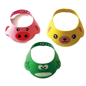 

Adjustable Baby Shower Hat Cute Cartoon Toddler Kids Shampoo Bathing Shower Cap Wash Hair Shampoo Caps For Baby Care
