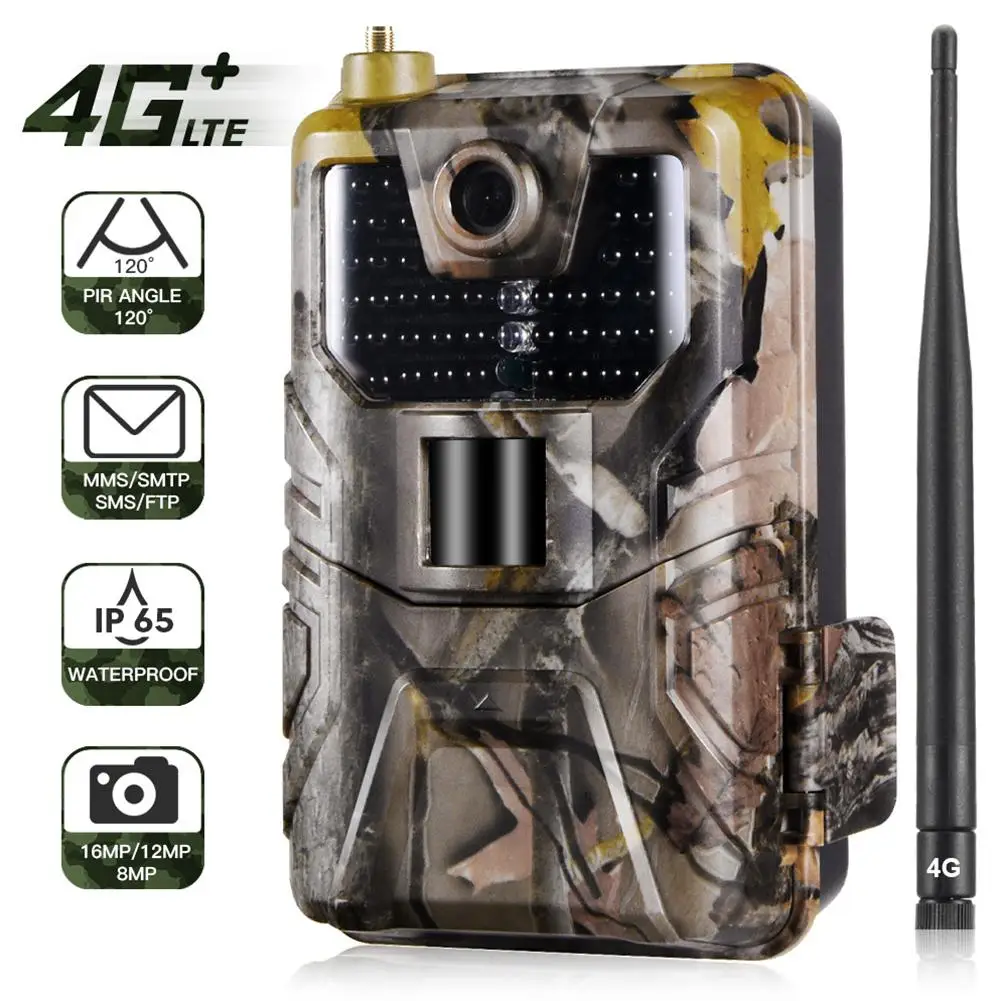 

Hc-900Lte 4G Outdoor Camera Trail Camera Mms/Sms/Smtp/Ftp Ip65 Wild Camera 44 Led Night Vision Wildlife Infrared Hunting Camera