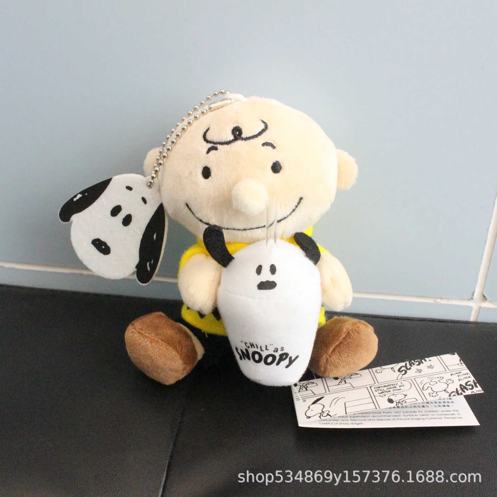 Cartoon Animation Snoopy Pendant Pillow Puppy Pillow White Dog Plush Charlie Pillow Back Cushion