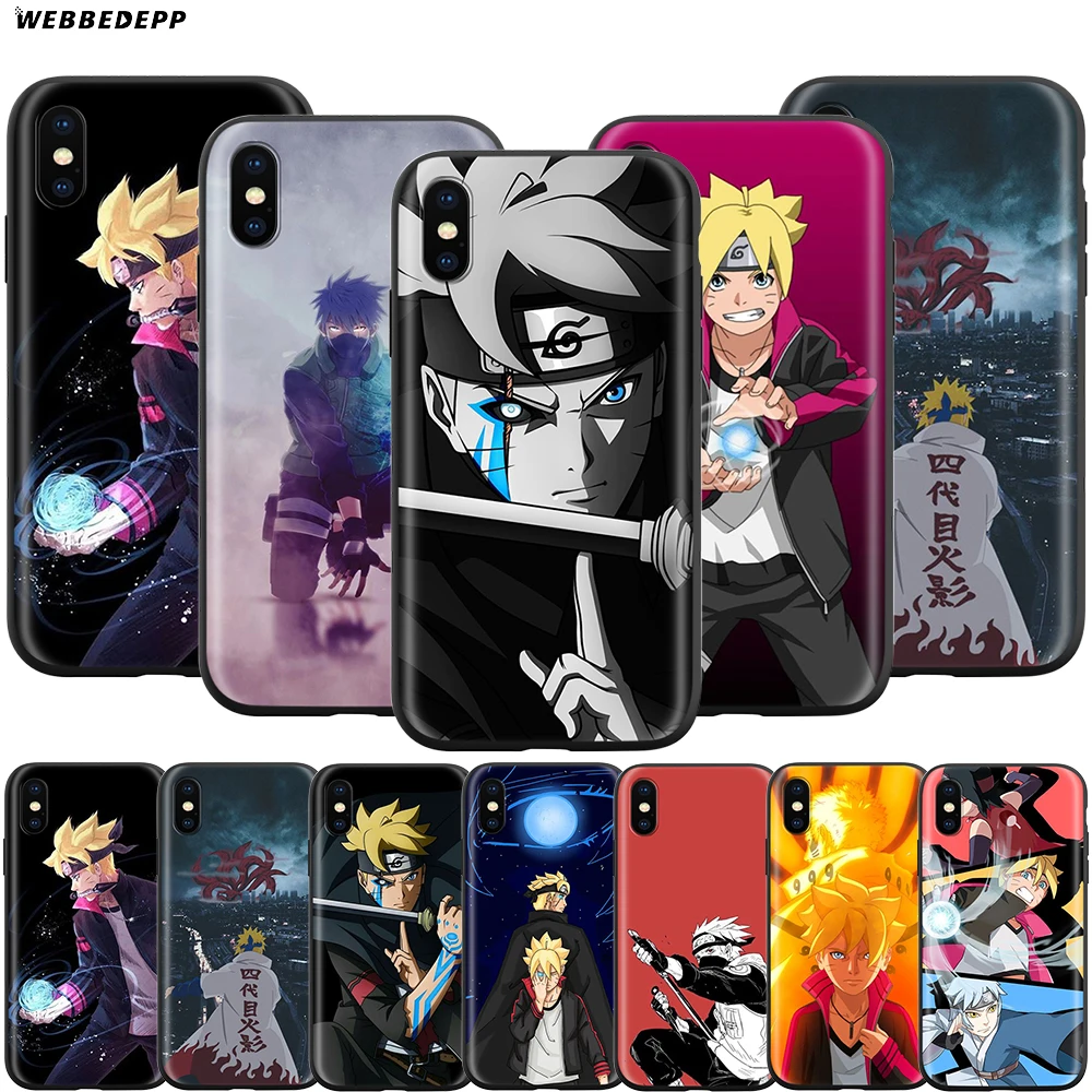 

Webbedepp Boruto Case for Apple iPhone 11 Pro XS Max XR X 8 7 6 6S Plus 5 5S SE