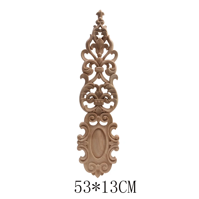 C200-4 Wood Applique Onlay Wood Decal Rubber Wood Corner Walls Decor Unpainted Antique Wood Figurines Wood Mouldings Exquisite NEW - Цвет: C200-4