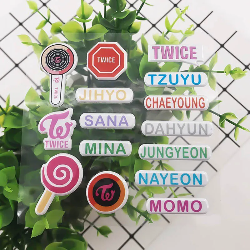 BLACKPINK GOT7 SEVENTEEN объемные наклейки альбом «сделай сам» записная книжка ноутбук ПВХ наклейки для фанатов подарок