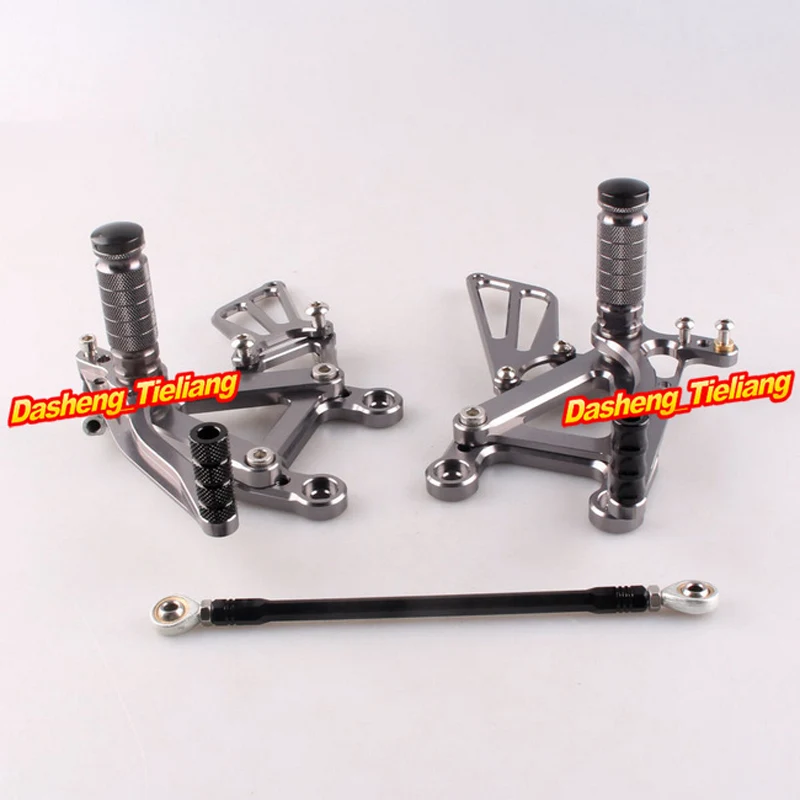Adjustable Foot Pegs Rear Set Footrests Replacement Kit For Kawasaki Ninja ZX6R 2003 2004 Motorcycle Accessory Parts
