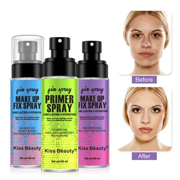 

105ml Makeup Fix Spray Primer Moisturizing Maquillaje Hide Pores Cover Defects Face Makeup Setting liquid n.w