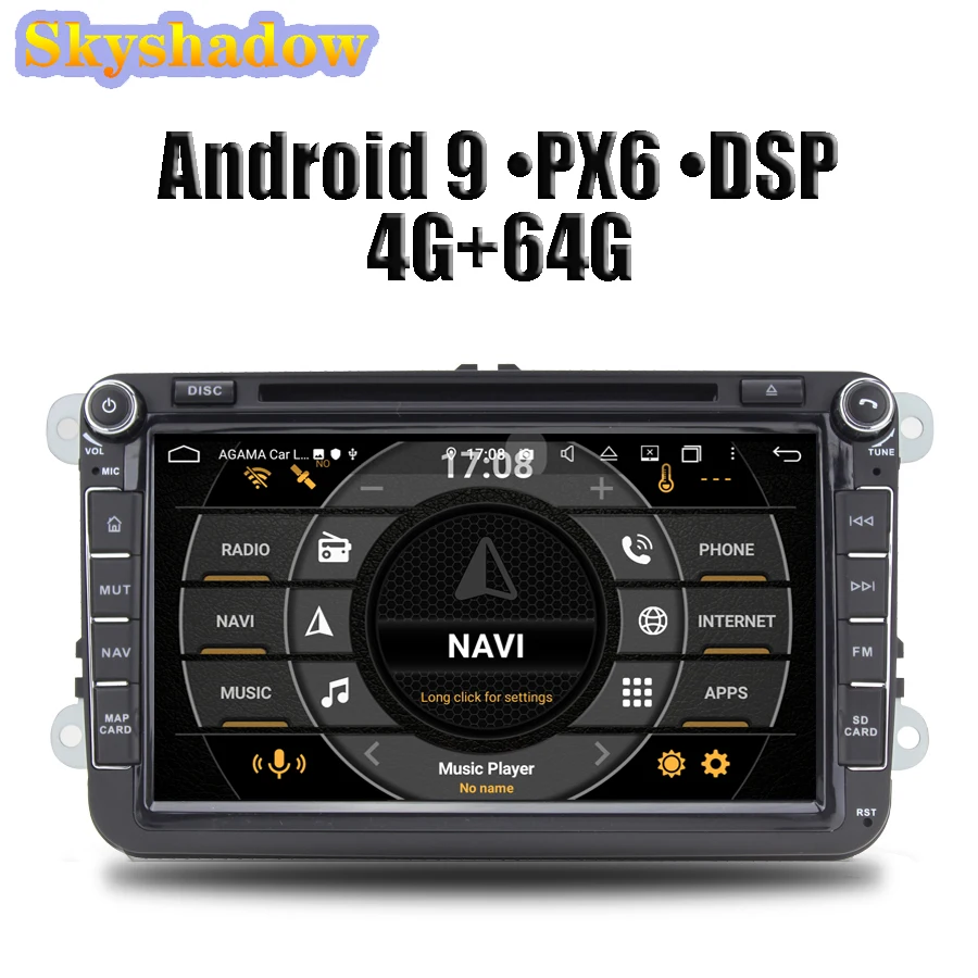 PX6 DSP HD ips 8 ''Android 9,0 4G 64G радио BT карта Wifi TPMS автомобильный DVD gps плеер для VW POLO GOLF PASSAT B5 B6 Tiguan 2004-2012