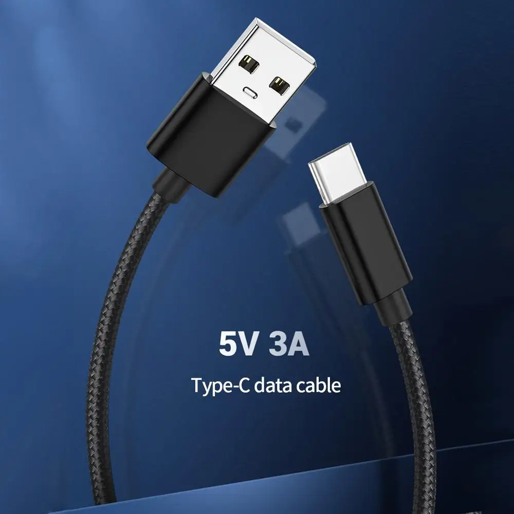 

Nylon Braided Data Cable Micro USB/Type C/8Pin Cable 3A Fast Charging for Android/IOS Mobile Phone Smartphone USB Charging Cord