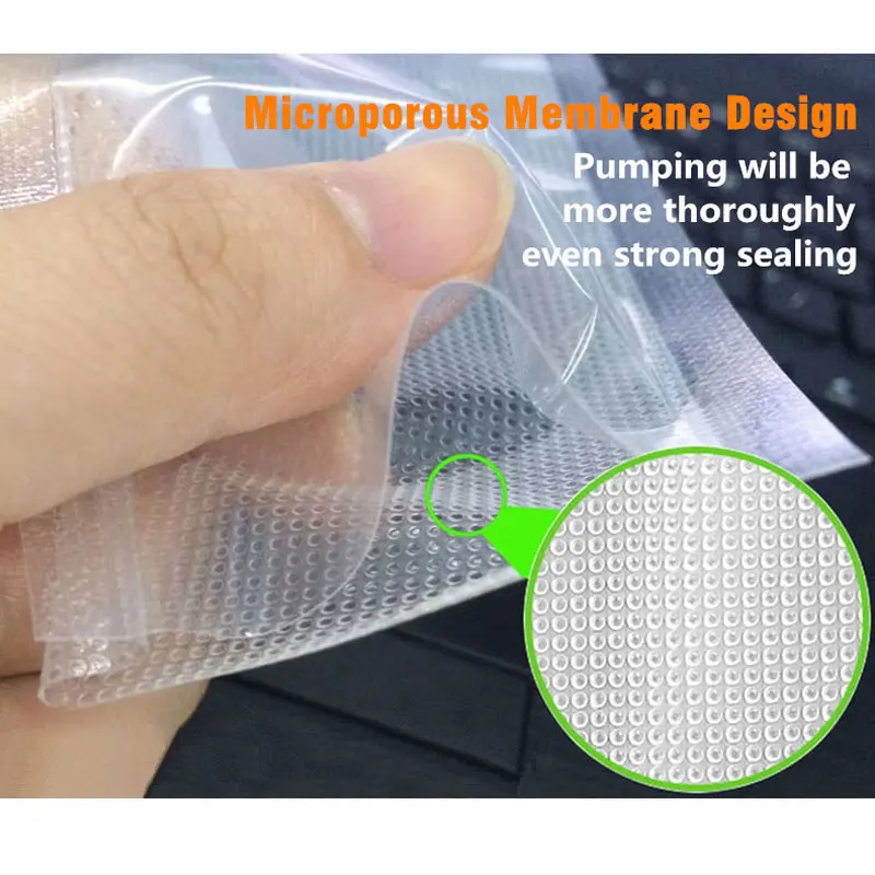 Вакуумные уплотнительные пакеты рулон для упаковка для хранения продуктов запайки BPA-free 3 рулона/набор вакуумный мешок вакуумный упаковщик рулонов