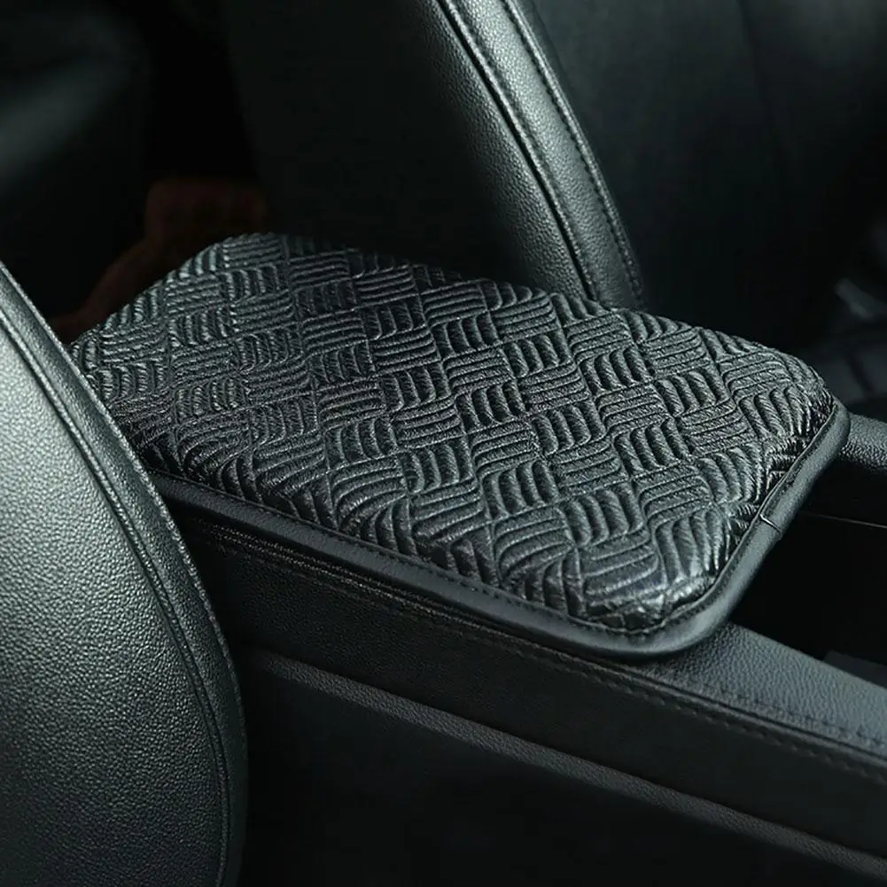 

Car Armrest Mat Interior Central Storage Box Mats Universal Armrest Soft Cushion Cover Pad Automobiles Protector Waterproof Pad