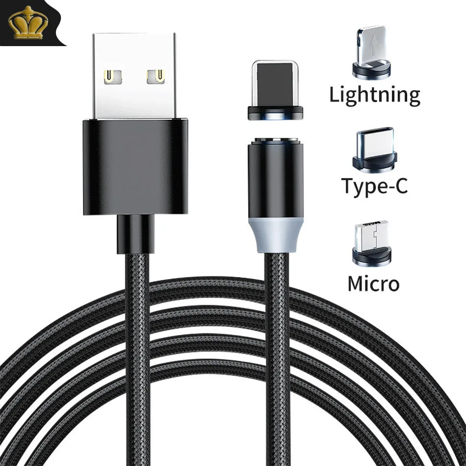 Магнитный Micro USB кабель для iPhone 6 Samsung Android Быстрая зарядка магнит зарядное