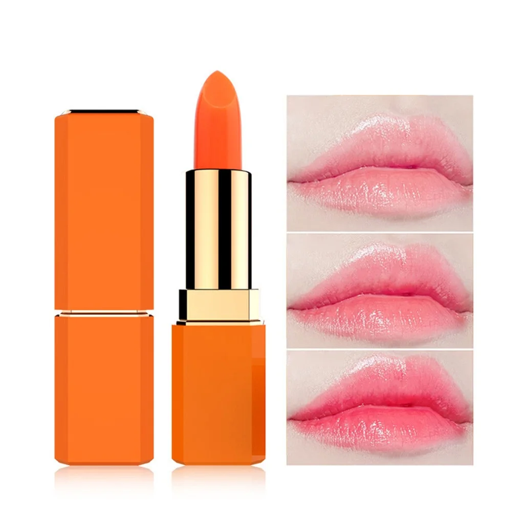 

Lipstick Moisturizing Long Lasting Lipstick Magic Blood Orange Color Temperature Color Changing Lip Balm Makeup YJJ3