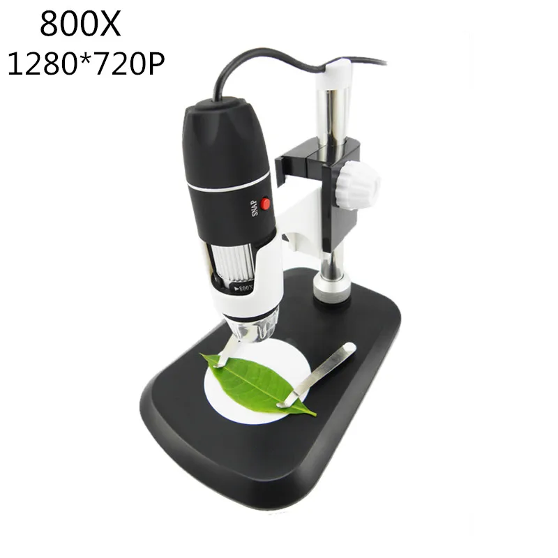 

Professional USB Digital Microscope 800X Electronic Microscope Endoscope Zoom Camera Magnifier+ Lift Stand 1280P microscopes