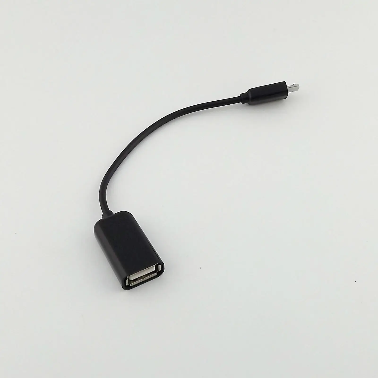 

10pcs Black Micro USB B Male To USB 2.0 A Female OTG Host Converter Cable Adapter 15cm