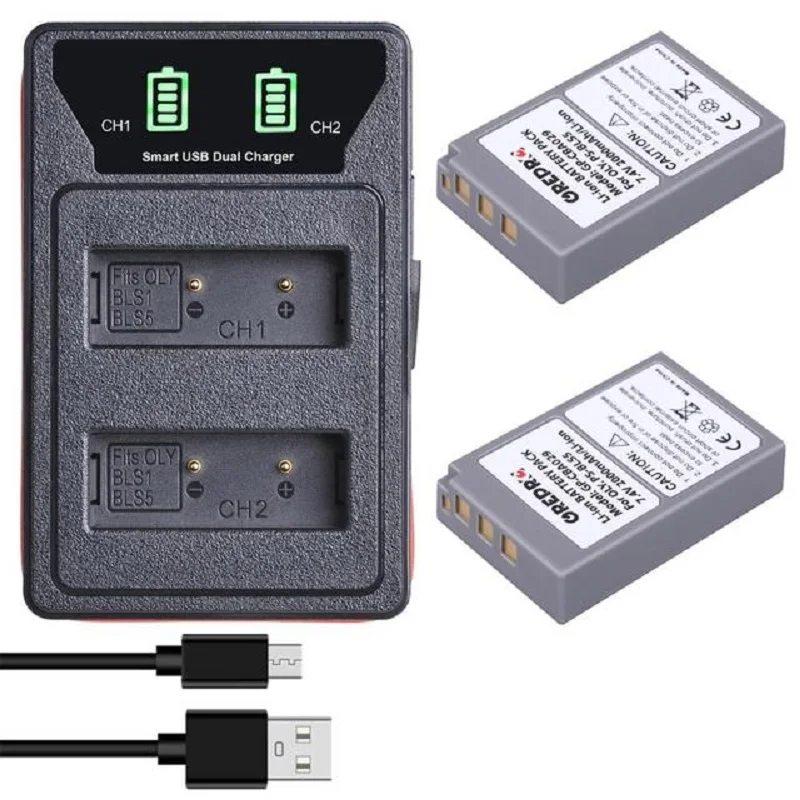 Wasabi Power Batería Para Olympus Bls-5, Bls-50, Ps-bls5 Y