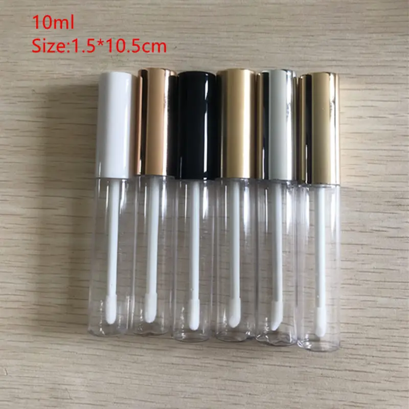 10pcs 30pcs 50pcs Clear Lip Gloss Containers With Silver Lid Empty Cosmetic Containers Lip Balm Tube F20171857