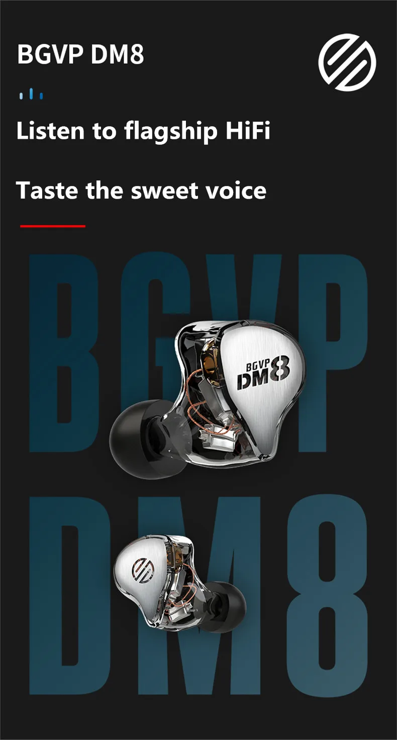 Bgvp dm8 original nova chegada 8ba unidade