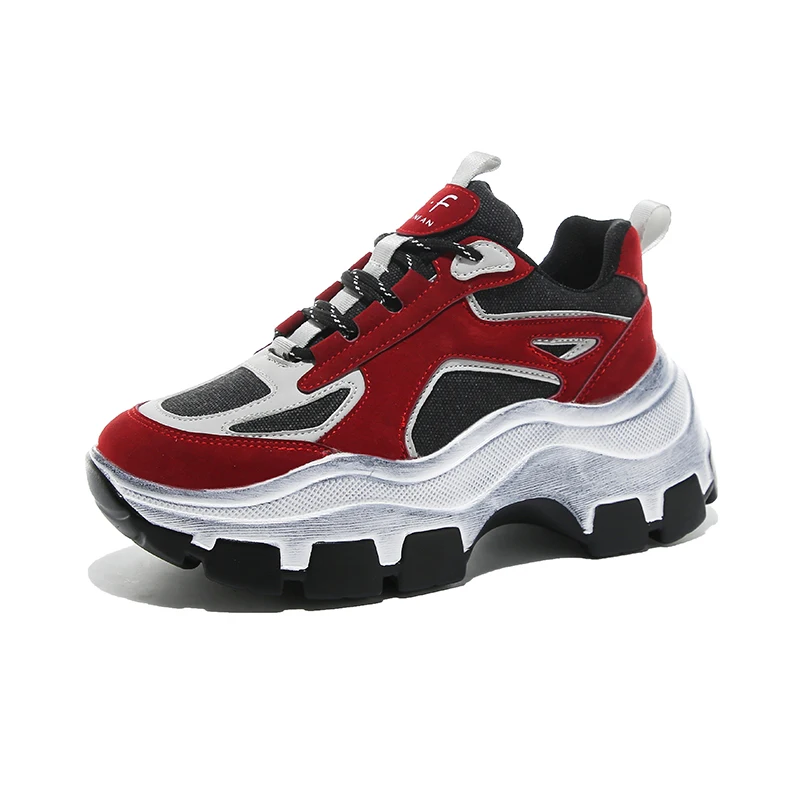 

Sneakers Women 2019 Breathable Mesh Casual Shoes Female Fashion Sneaker Lace Up High Leisure Women Vulcanize Shoe Platform
