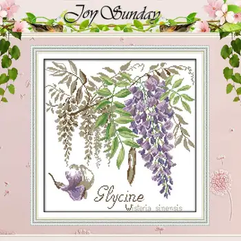 

Free Ship Violet Counted Cross Stitch 11 14CT Cross Stitch Sets flowers Cross Stitch Kits for Embroidery Home Decor Needlework
