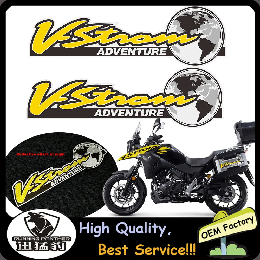 Мотоциклетные Стикеры для багажа для Suzuki V-STROM DL 1000 650 250 ADVENTURE Pannier Чехол для багажа VSTROM DL1000 DL650 DL250