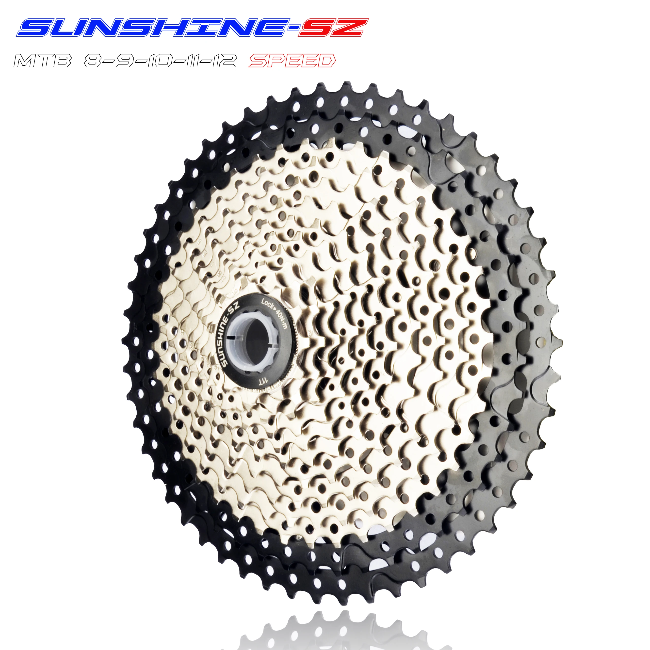 Kaufen Kostenloser versand SONNENSCHEIN 8S 9S 10s 11S 30s Geschwindigkeit 36 42 46 50t Freilauf Breite Verhaltnis Mountainbike Fahrrad Schwungrad