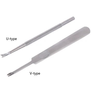 

U/V Shaped DIY Leathercraft Carving Leather Tools DIY Craft Leather Working Tools Metal Leather Craft Tools Stamp Set