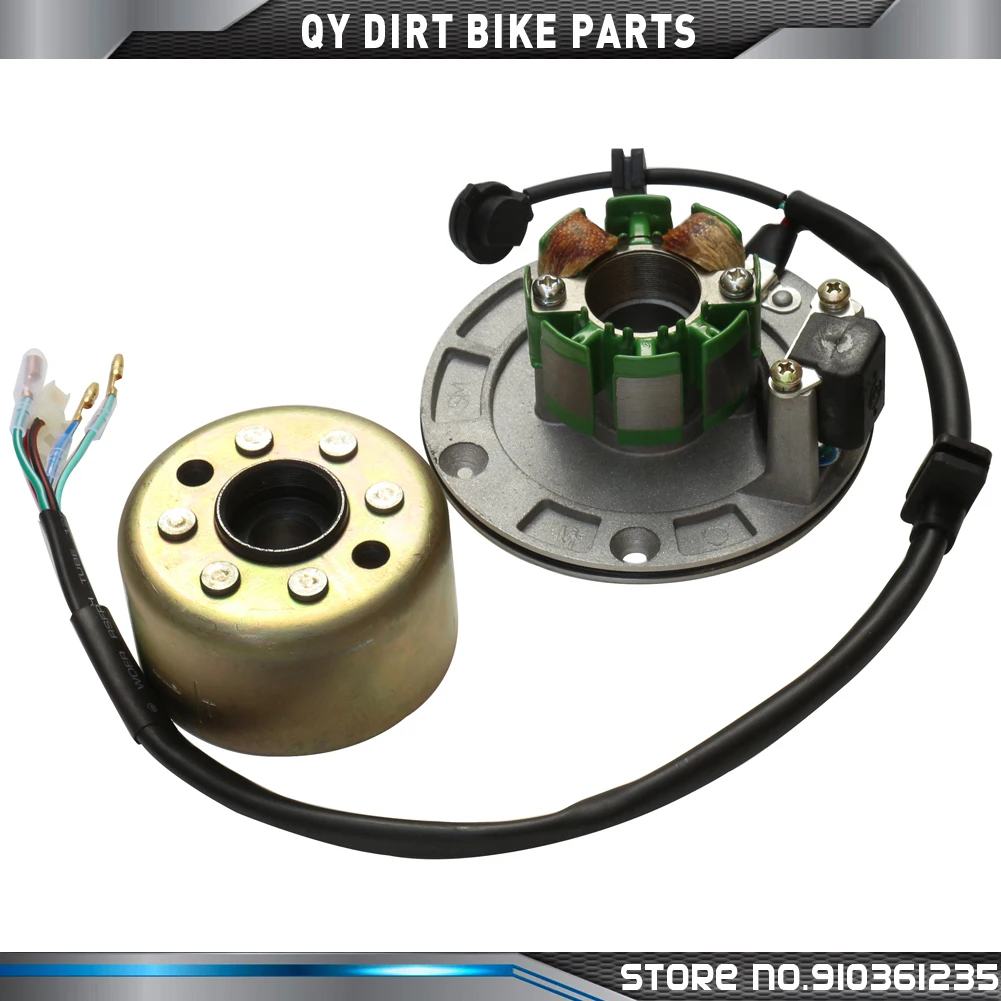Magneto Stator 2 Pole Coil 4 Wire Flywheel Rotor Kit for ZongShen 150CC Xmotos Kaya Apollo Dirt Pit Bike Parts