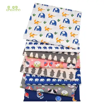 

Chainho,8pcs/Lot,Cute Cartoon Series,Printed Twill Cotton Fabric,Patchwork Cloth,DIY Sewing&Quilting Material For Baby&Children