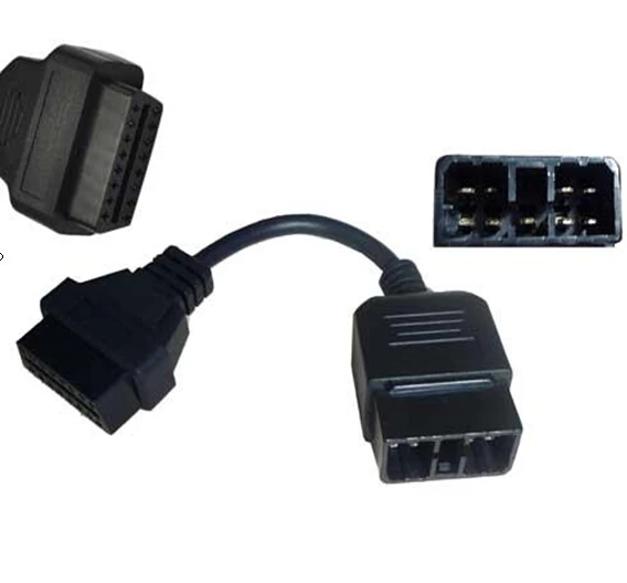 OBD2 SUBARU 9-контактный штекер к OBDII 16-контактный гнездовой адаптер конвертер кабель