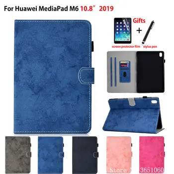 

Case for Huawei Mediapad M6 10.8 PRO SCM-W09 SCM-AL09 2019 Smart Cover Funda Tablet Protector Flip Stand Skin Shell Coque +Gift