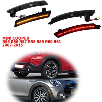

Full LED Side Marker Light Front Rear Kits For 2005-2016 MINI Cooper R55 R56 R57 R58 R59 R60 R61 Amber/Red Smoke Lens