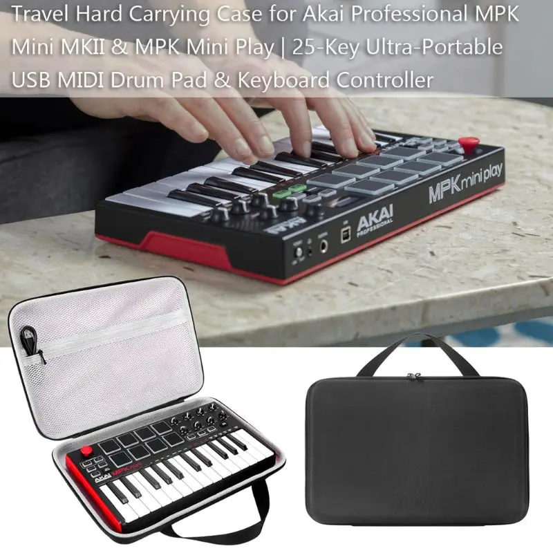 Сумка для хранения Защитный чехол для Akai Professional MPK Mini MKII& MPK Mini Play