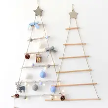 В скандинавском стиле, Настенное подвесное искусственное дерево, Новогоднее украшение для детской комнаты, рождественские украшения