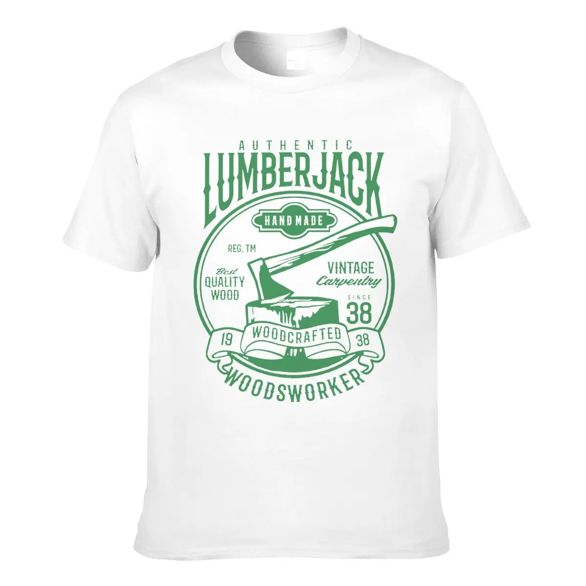 

Authentic Lumberjack T-Shirt Vintage Carpentry Woodworking Retro Style Teestranger Things Design T Shirt 2020 New Short Sleeve